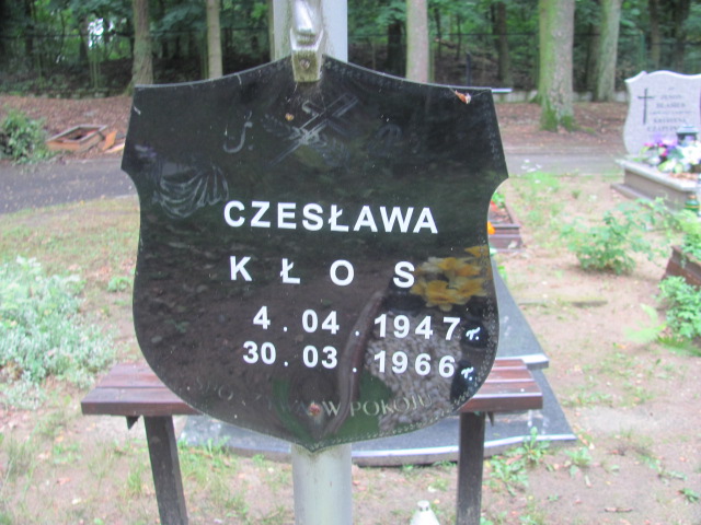 Czesława Kłos 1947 Police - Grobonet - Wyszukiwarka osób pochowanych