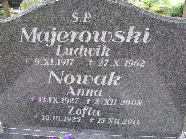 Ludwik Majerowski 1919 Police - Grobonet - Wyszukiwarka osób pochowanych