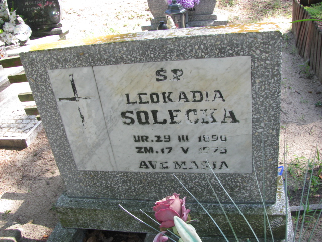 Leokadia Solecka 1890 Police - Grobonet - Wyszukiwarka osób pochowanych