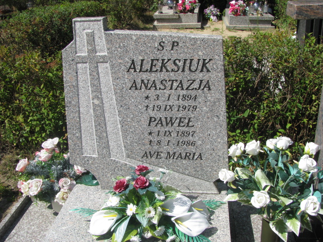 Anastazja Aleksiuk 1894 Police - Grobonet - Wyszukiwarka osób pochowanych