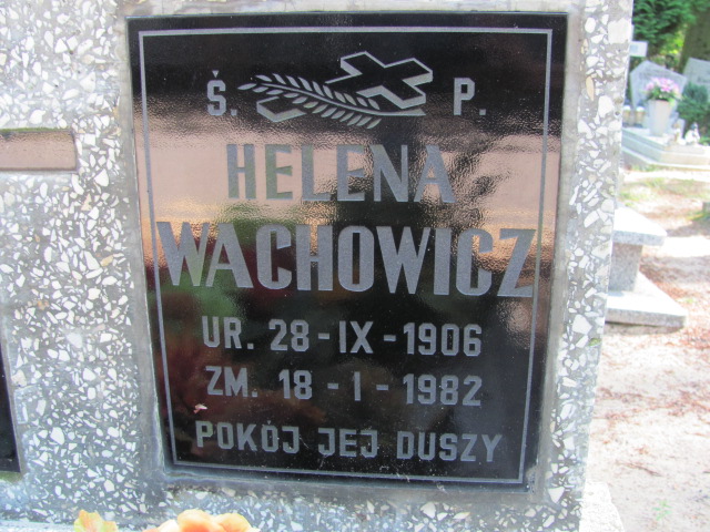 Helena Wachowicz 1906 Police - Grobonet - Wyszukiwarka osób pochowanych