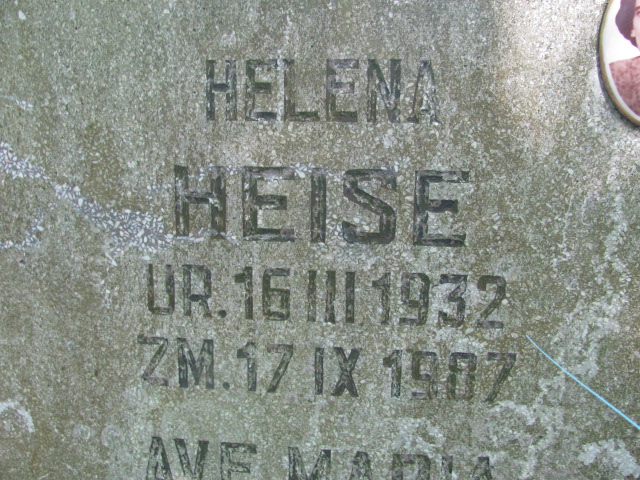 Helena Heise 1932 Police - Grobonet - Wyszukiwarka osób pochowanych