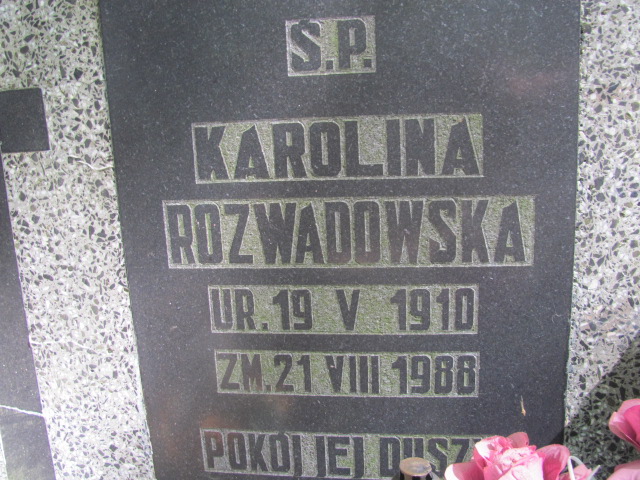 Karolina Rozwadowska 1910 Police - Grobonet - Wyszukiwarka osób pochowanych