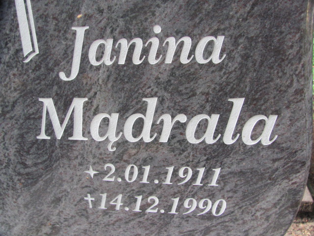 Janina Mądrala 1911 Police - Grobonet - Wyszukiwarka osób pochowanych