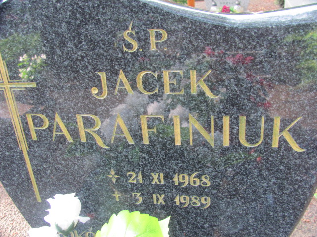 Jacek Parafiniuk 1968 Police - Grobonet - Wyszukiwarka osób pochowanych