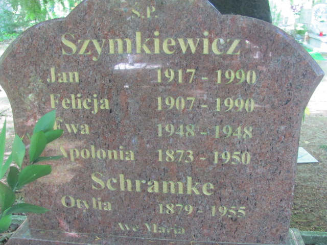 Otylia Schramke 1879 Police - Grobonet - Wyszukiwarka osób pochowanych