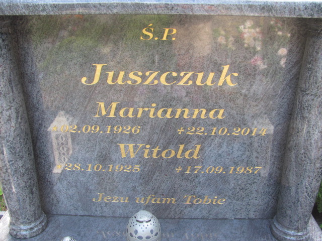 Witold Juszczuk 1925 Police - Grobonet - Wyszukiwarka osób pochowanych