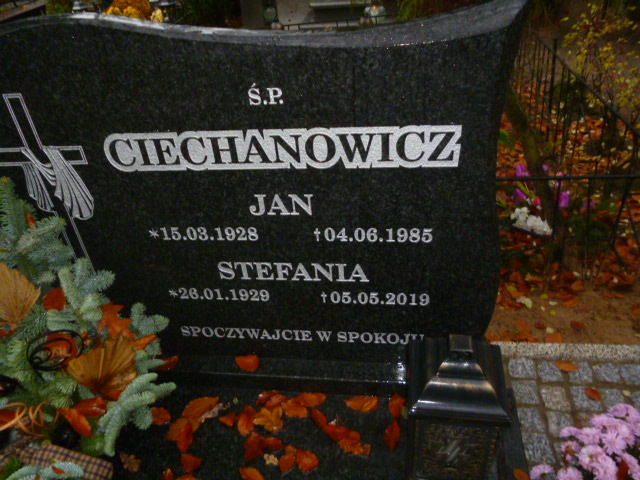 Jan Ciechanowicz 1928 Police - Grobonet - Wyszukiwarka osób pochowanych