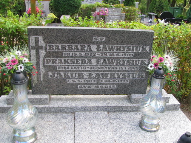 Prakseda Ławrysiuk 1927 Police - Grobonet - Wyszukiwarka osób pochowanych