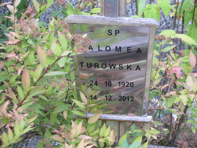 Salomea Turowska 1920 Police - Grobonet - Wyszukiwarka osób pochowanych