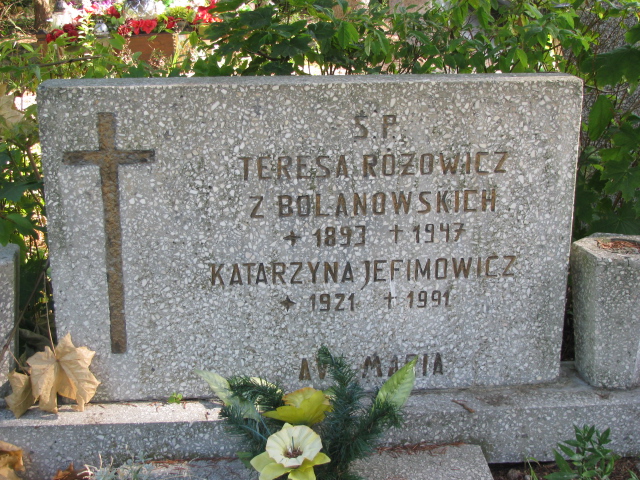 Katarzyna Jefimowicz 1921 Police - Grobonet - Wyszukiwarka osób pochowanych