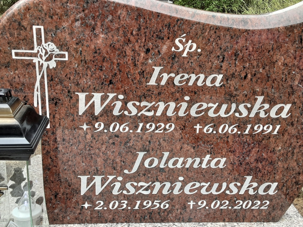 Jolanta Wiszniewska 1956 Police - Grobonet - Wyszukiwarka osób pochowanych