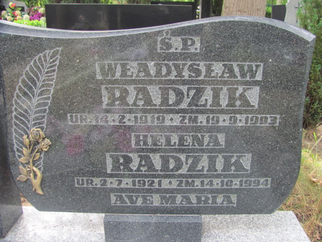 Władysław Radzik 1919 Police - Grobonet - Wyszukiwarka osób pochowanych