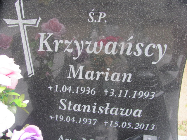 Marian Krzywański 1936 Police - Grobonet - Wyszukiwarka osób pochowanych