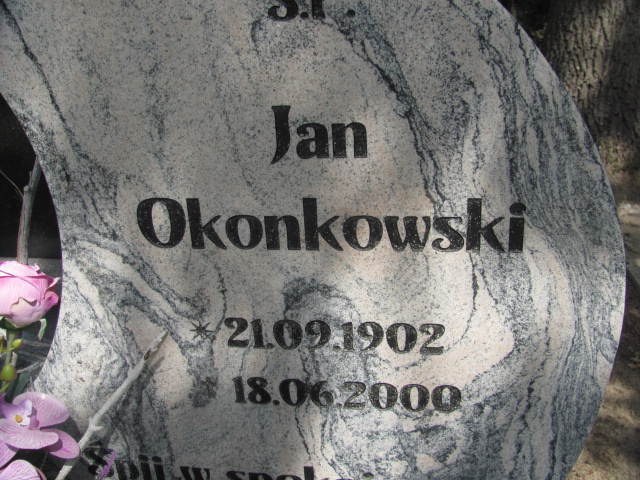 Jan Okonowski 1902 Police - Grobonet - Wyszukiwarka osób pochowanych