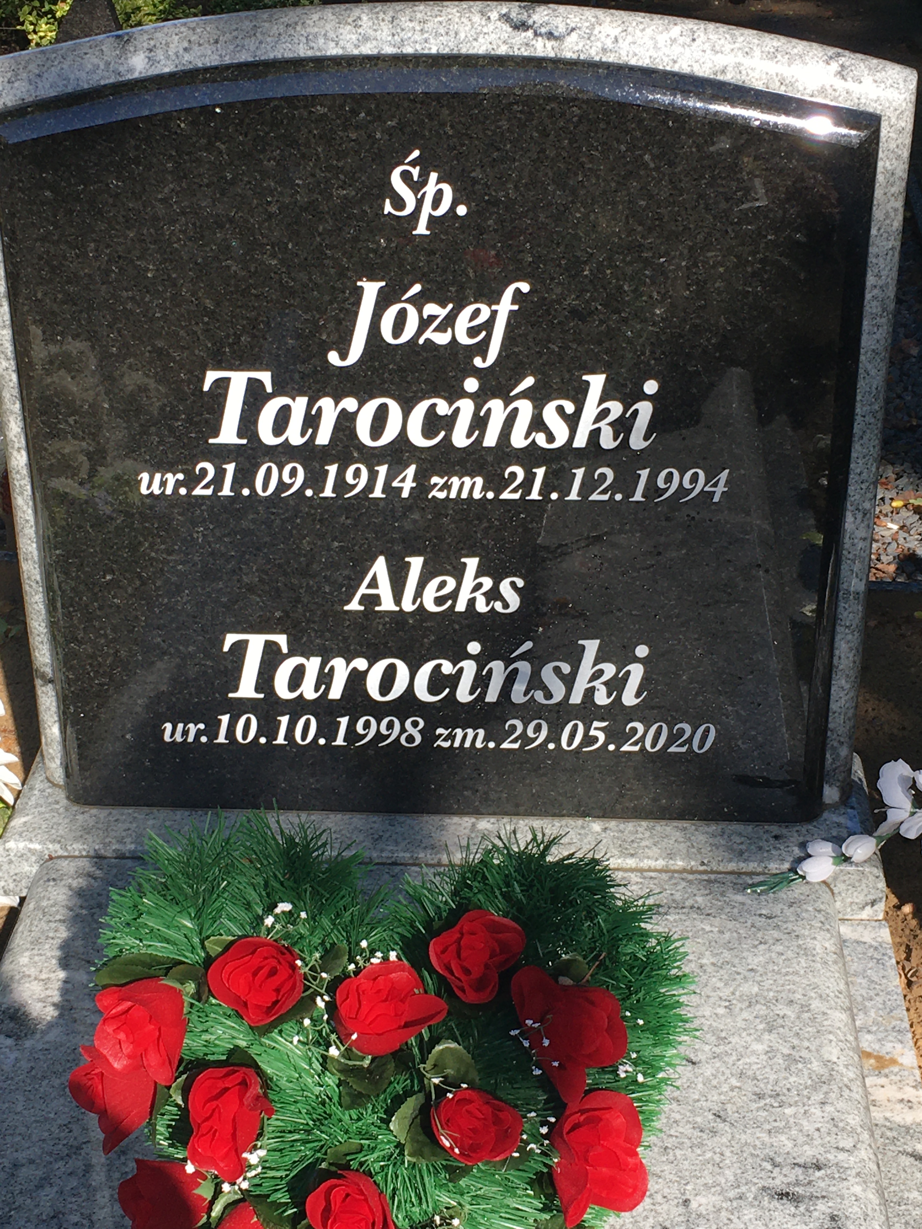 Józef Tarociński 1914 Police - Grobonet - Wyszukiwarka osób pochowanych