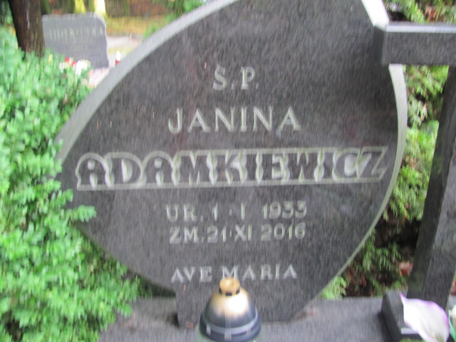 Janina Adamkiewicz 1933 Police - Grobonet - Wyszukiwarka osób pochowanych