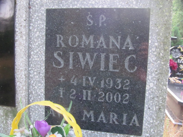 Romana Siwiec 1932 Police - Grobonet - Wyszukiwarka osób pochowanych