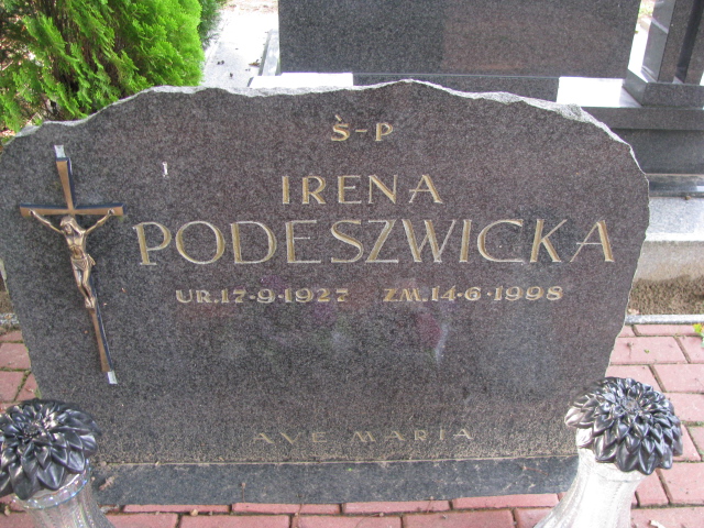 Irena Podeszwicka 1927 Police - Grobonet - Wyszukiwarka osób pochowanych