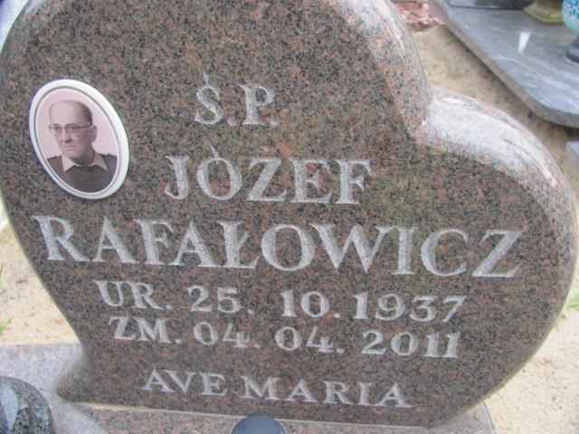 Józef Rafałowicz 1937 Police - Grobonet - Wyszukiwarka osób pochowanych