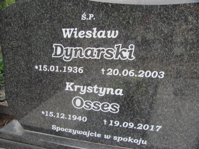 Krystyna Osses 1940 Police - Grobonet - Wyszukiwarka osób pochowanych