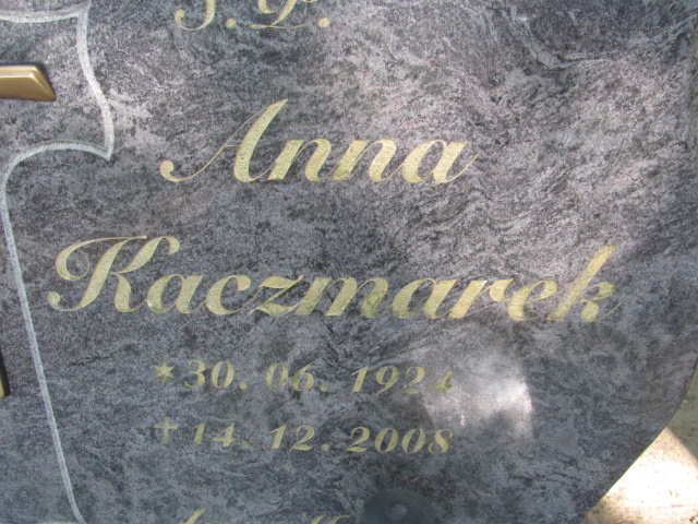 Anna Kaczmarek 1924 Police - Grobonet - Wyszukiwarka osób pochowanych