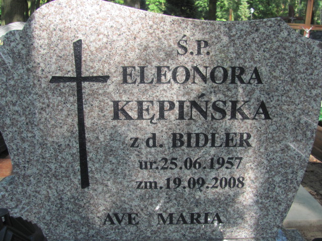 Eleonora Kępińska 1957 Police - Grobonet - Wyszukiwarka osób pochowanych