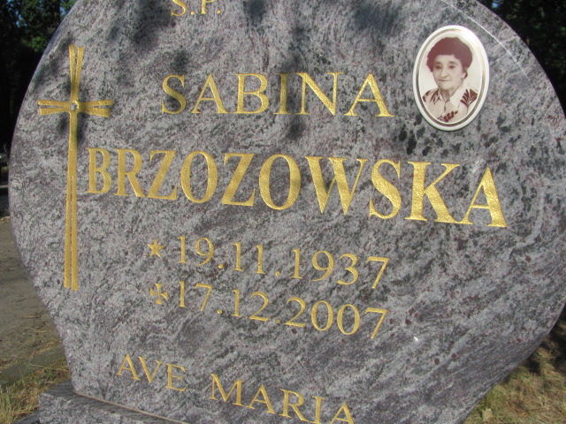 Sabina Brzozowska 1937 Police - Grobonet - Wyszukiwarka osób pochowanych