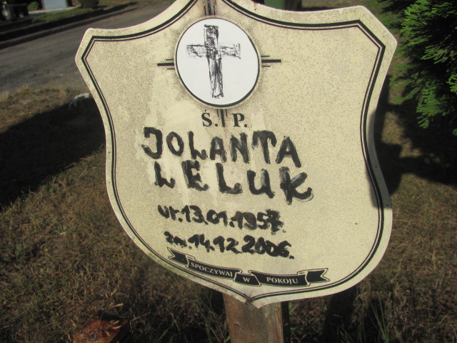 Jolanta Leluk 1957 Police - Grobonet - Wyszukiwarka osób pochowanych