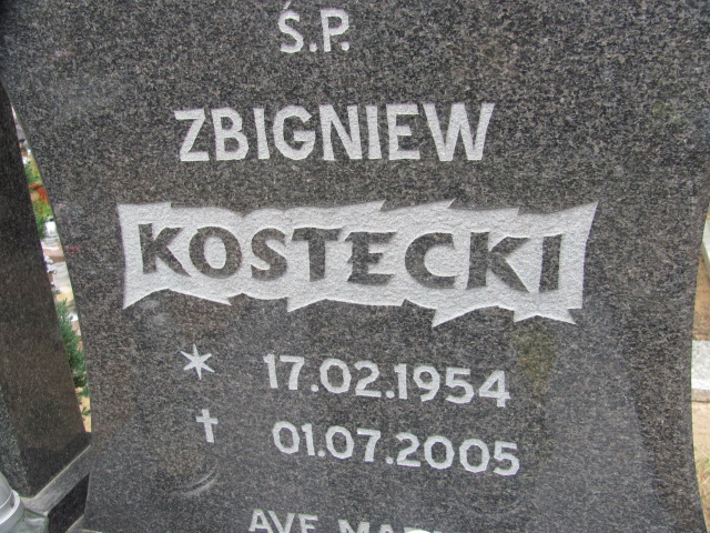 Zbigniew Kostecki 1954 Police - Grobonet - Wyszukiwarka osób pochowanych
