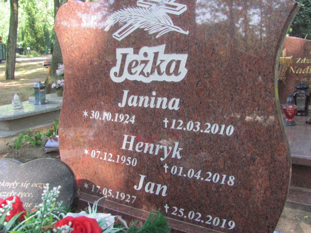 Henryk Jeżka 1950 Police - Grobonet - Wyszukiwarka osób pochowanych