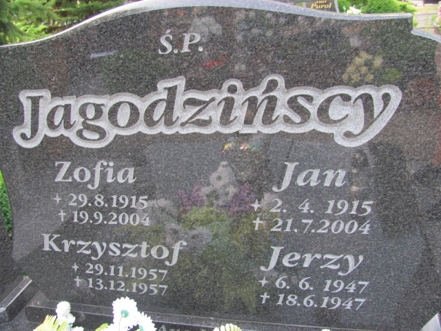 Jerzy Jagodziński 1947 Police - Grobonet - Wyszukiwarka osób pochowanych