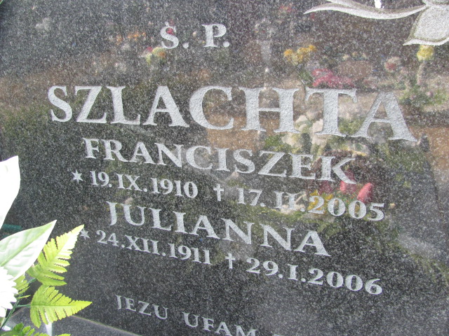 Franciszek Szlachta 1910 Police - Grobonet - Wyszukiwarka osób pochowanych