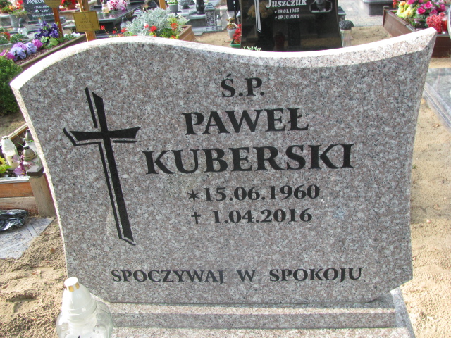 Paweł Kuberski 1960 Police - Grobonet - Wyszukiwarka osób pochowanych