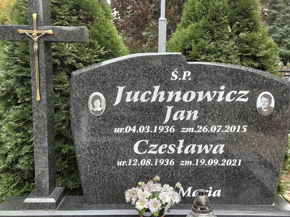 Czesława Juchnowicz 1936 Police - Grobonet - Wyszukiwarka osób pochowanych