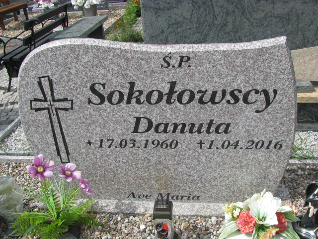 Danuta Sokołowska 1960 Police - Grobonet - Wyszukiwarka osób pochowanych