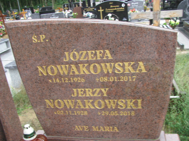 Józefa Nowakowska 1926 Police - Grobonet - Wyszukiwarka osób pochowanych