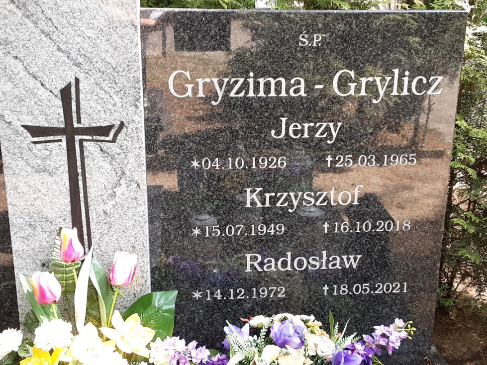 Radosław Gryzima-Grylicz 1972 Police - Grobonet - Wyszukiwarka osób pochowanych