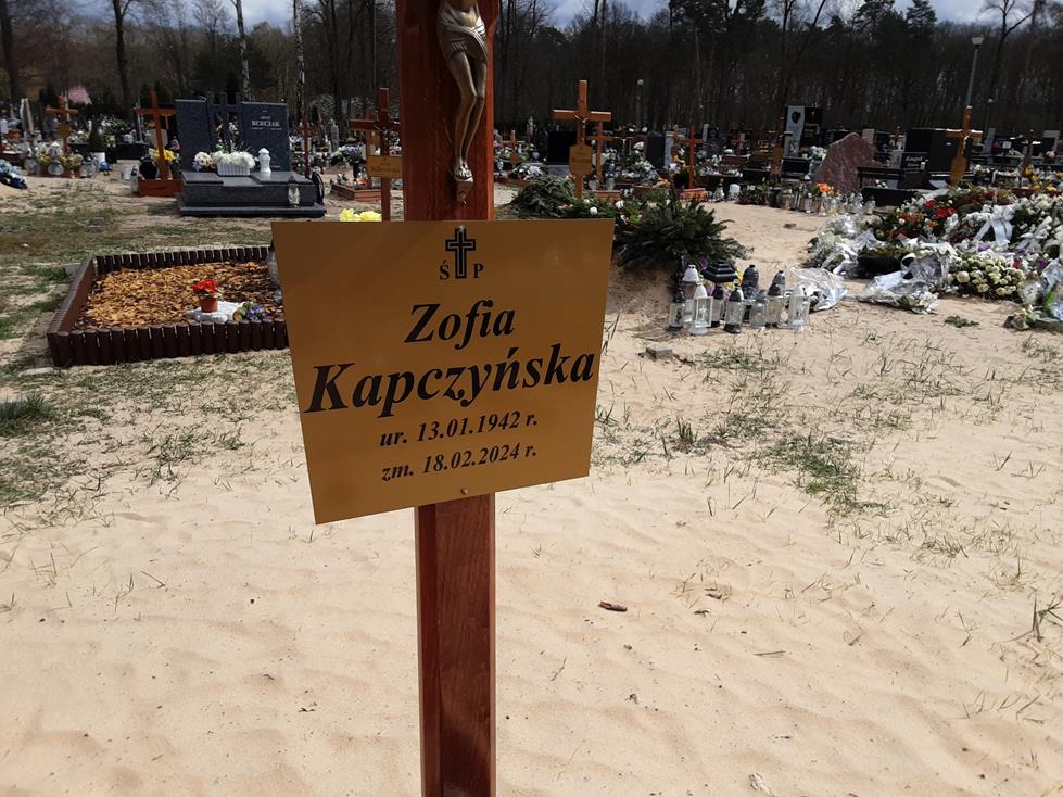 Grób Zofia Kapczyńska