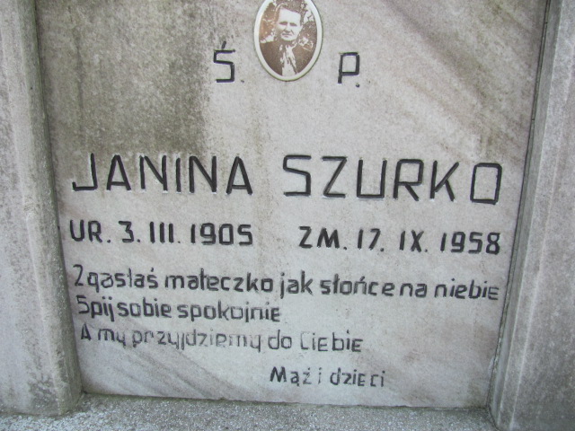 Janina Szurko 1905 Police - Grobonet - Wyszukiwarka osób pochowanych