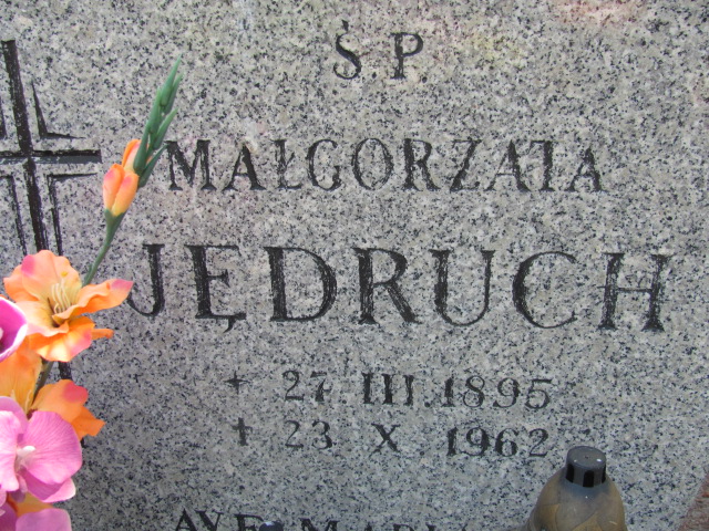 Małgorzata Jędruch 1895 Police - Grobonet - Wyszukiwarka osób pochowanych