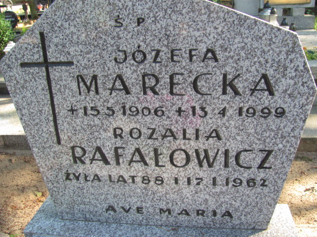 Rozalia Rafałowicz 1874 Police - Grobonet - Wyszukiwarka osób pochowanych