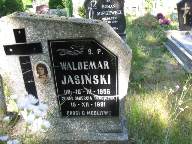 Waldemar Jasiński 1956 Police - Grobonet - Wyszukiwarka osób pochowanych