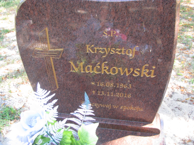 Krzysztof Maćkowski 1963 Police - Grobonet - Wyszukiwarka osób pochowanych