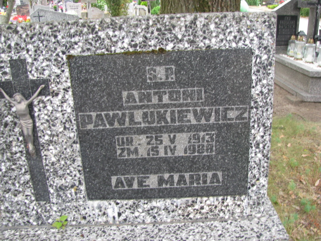 Antoni Pawlukiewicz 1913 Police - Grobonet - Wyszukiwarka osób pochowanych