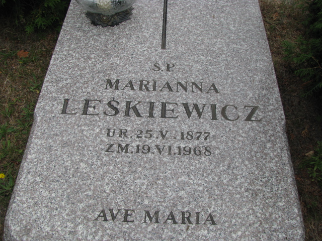 Marianna Leśkiewicz 1877 Police - Grobonet - Wyszukiwarka osób pochowanych