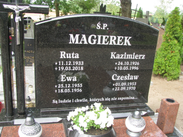 Ewa Magierek 1955 Police - Grobonet - Wyszukiwarka osób pochowanych