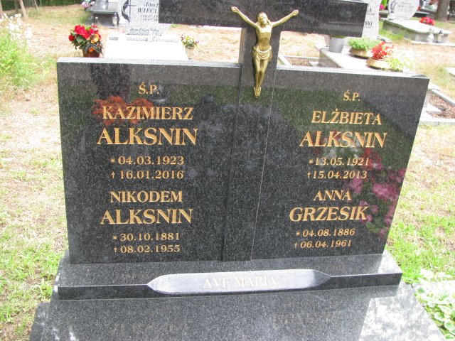 Nikodem Alksnin 1881 Police - Grobonet - Wyszukiwarka osób pochowanych