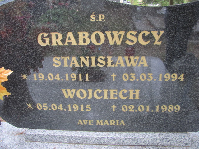 Wojciech Grabowski 1915 Police - Grobonet - Wyszukiwarka osób pochowanych