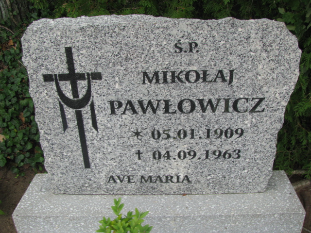 Mikołaj Pawłowicz 1909 Police - Grobonet - Wyszukiwarka osób pochowanych